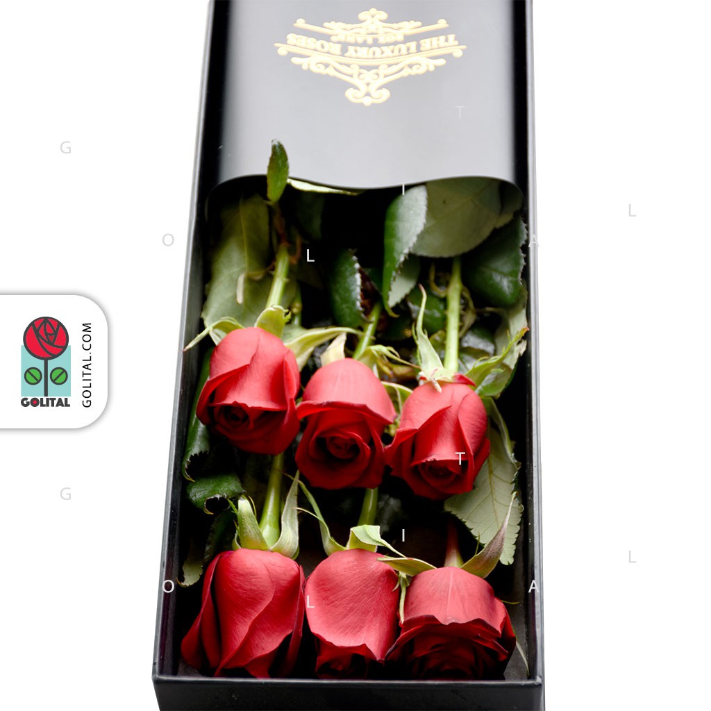خرید گل باکس گل رامونا
