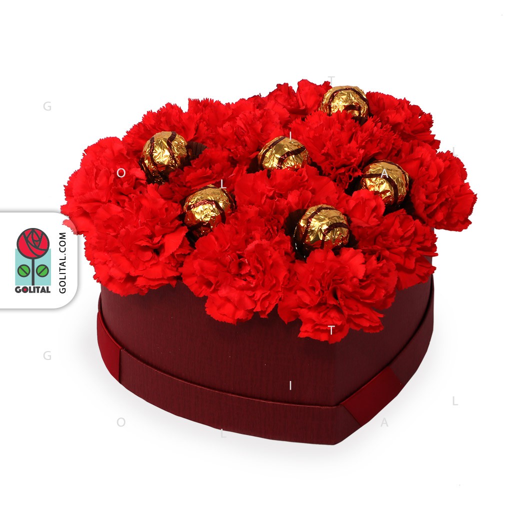خرید گل باکس گل ویکتوریا-متوسط