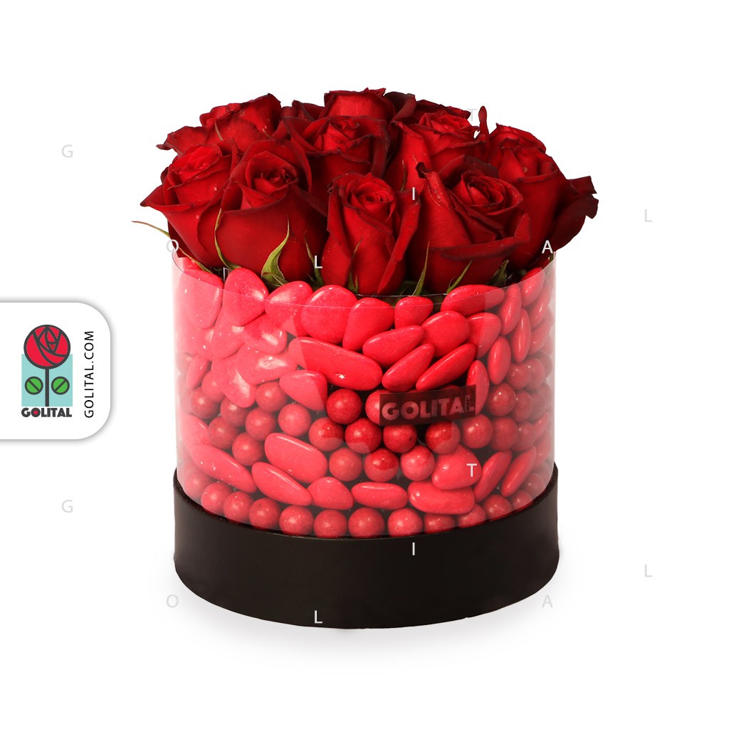 خرید باکس گل عشق دوستداشتنی